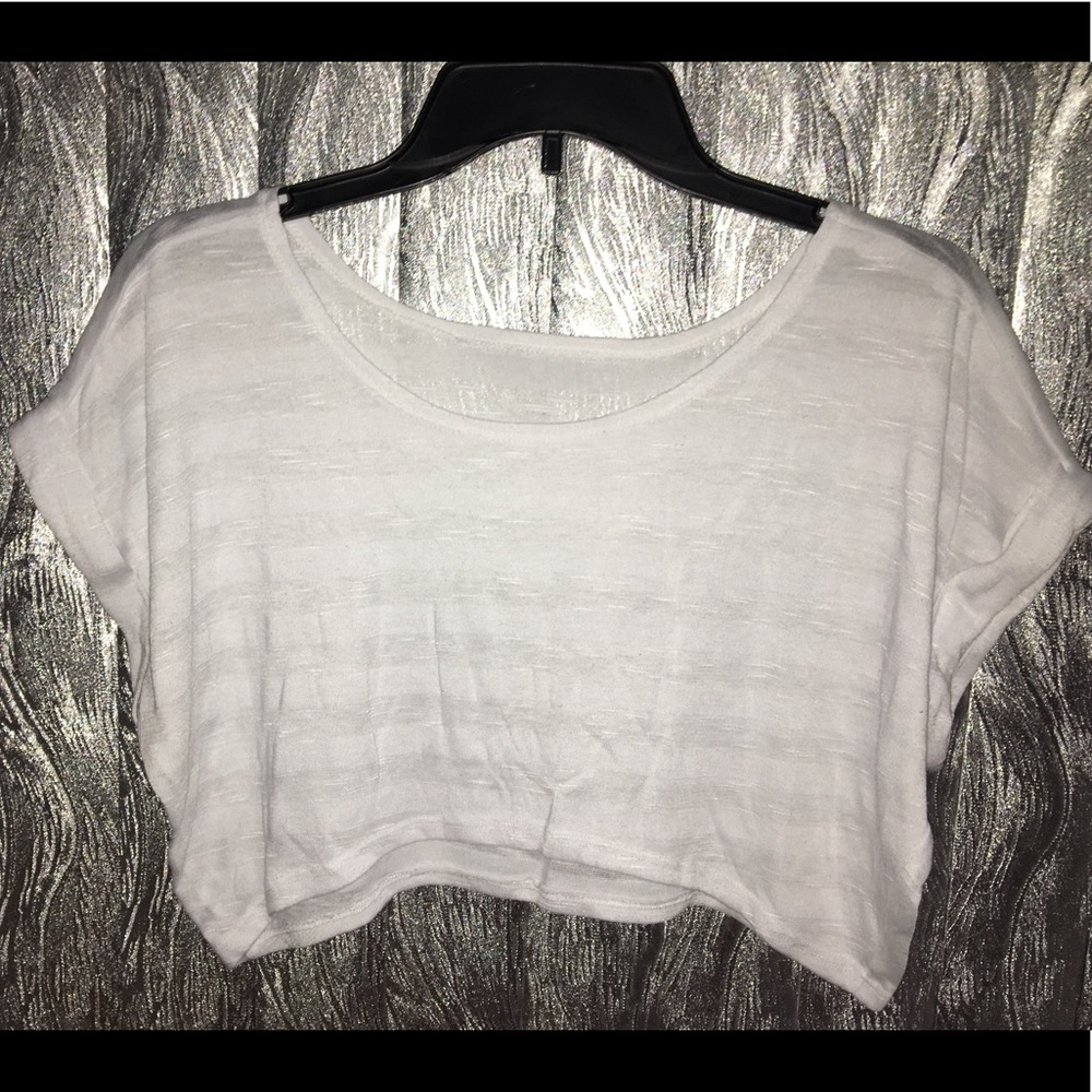 White crop top
